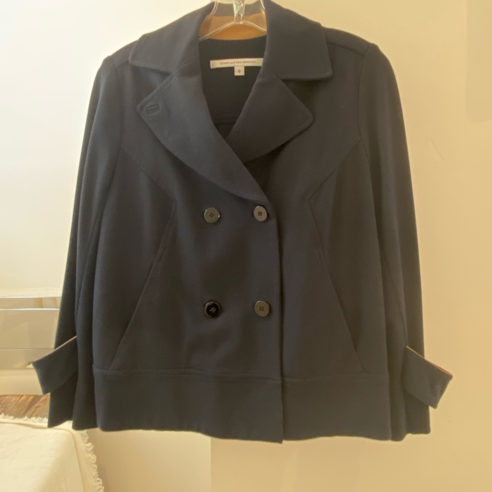 Diane von FURSTENBERG Navy Jacket | Size 6
